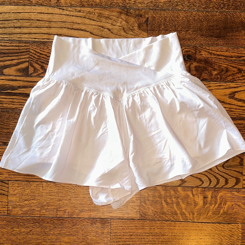 Offline by Aerie; White Flowy Shorts